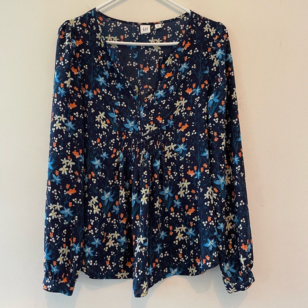 Gap Spring floral blouse/tunic